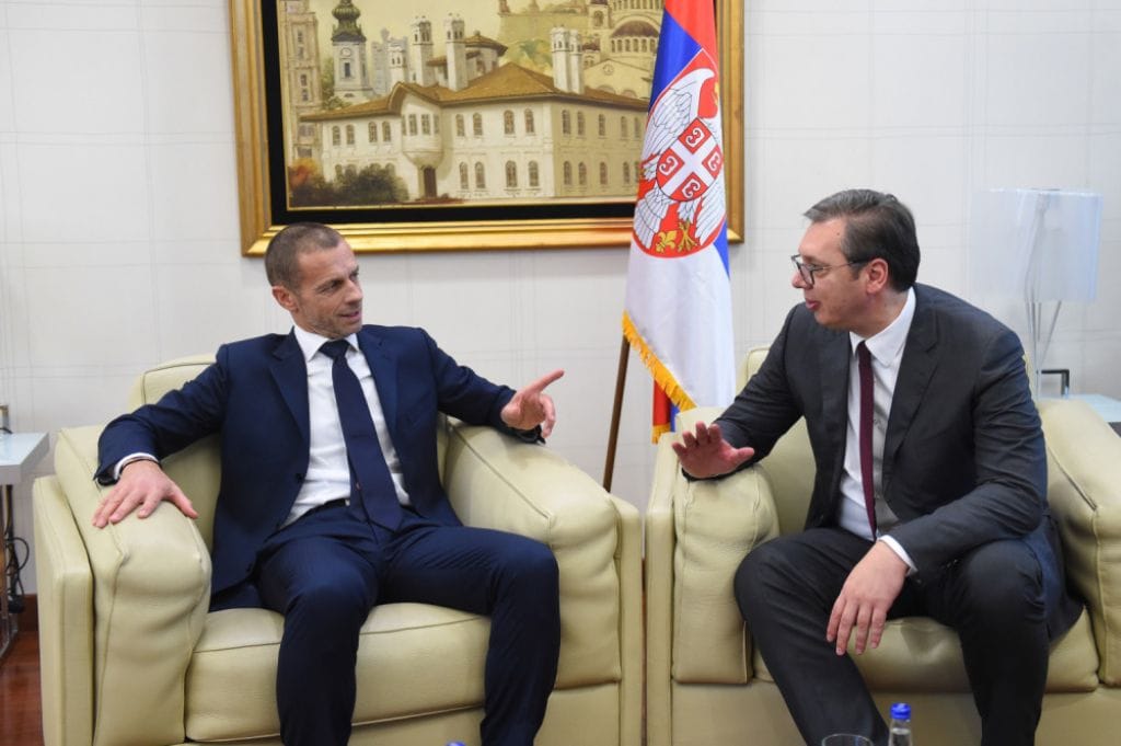 Aleksandar Čeferin i Aleksandar Vučić