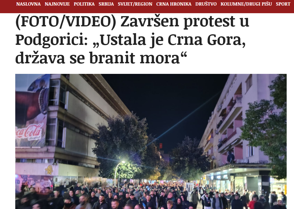 Fotografija 4: "USTAŠE“, „BALIJE“, „ŠIPTARI", A SAD TURCI: Kako Beograd izmišlja neprijatelje Crnoj Gori