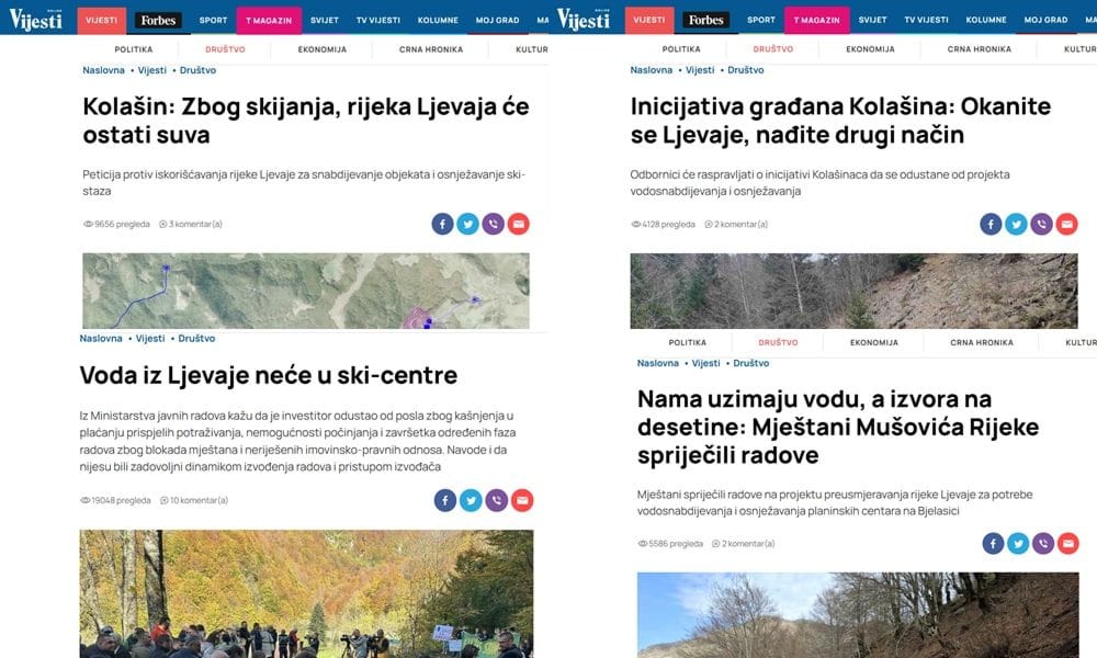 Fotografija 2: KOLAŠINU PRIJETE RESTRIKCIJE, A 110 LITARA VODE U SEKUNDI ČEKA GODINAMA: Ko je spriječio stabilno vodosnabdijevanje grada?