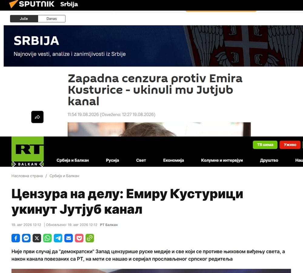 Fotografija 1: JEDAN KRITIČAR MANJE: Da li je Kusta ostao bez kanala zbog Vučića?